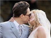Bóng đá anh, ngoại hạng anh, lịch thi đấu euro 2012, Kate Moss rạng rỡ trong ngày cưới